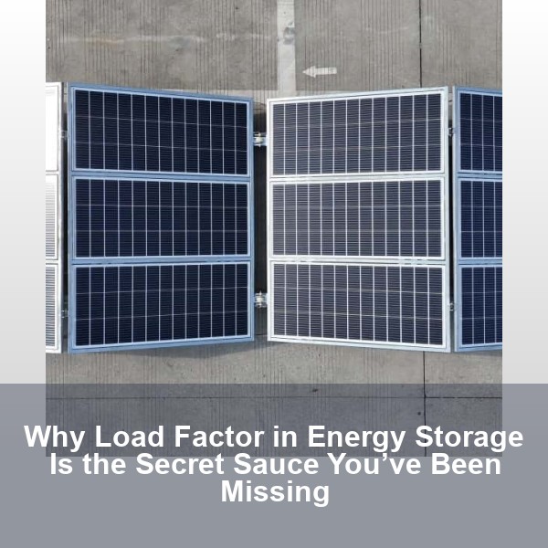Why Load Factor in Energy Storage Is the Secret Sauce You’ve Been Missing
